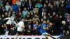 Lyon’s Alexandre Lacazette (left) scores their side’s third goal at Ibrox (Andrew Milligan/PA)