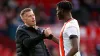 Luton manager Rob Edwards feels everyone at the club is standing with Elijah Adebayo (right) (Joe Giddens/PA)