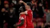 Emmanuel Latte Lath (left) celebrates his late winner (Owen Humphreys/PA)