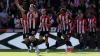 Brentford’s Nathan Collins celebrates the opening goal (Steven Paston/PA)