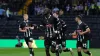 Alassana Jatta (centre) turned the tie in Notts County’s favour (Bradley Collyer/PA)