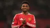 Manchester United’s Amad Diallo applauds the fans after the UEFA Europa League match at Old Trafford, Manchester