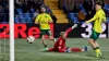 Celtic’s Nicolas Kuhn scores their second goal at Rugby Park (Robert Perry/PA)