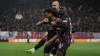 Cyriel Dessers celebrates his goal (Thanassis Stavrakis/AP)