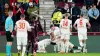 Heidenheim celebrate Sirlord Conteh’s opening goal (Jane Barlow/PA)