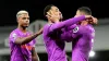 Matheus Cunha (centre) netted a brace as Wolves saw off Fulham (Zac Goodwin/PA)