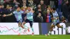 Gabriel Jesus, left, celebrates scoring Arsenal’s opening goal in their Premier League win at Crystal Palace (Adam Davy/PA)