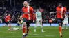 Luton captain Carlton Morris celebrates his late winner against Derby (Bradley Collyer/PA)