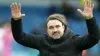 Leeds manager Daniel Farke celebrates victory (Danny Lawson/PA).