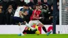 Dominic Solanke (left) scores Tottenham’s third goal (Mike Egerton/PA)