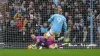 Erling Haaland had his penalty saved by Jordan Pickford (Martin Rickett/PA)