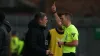 Graham Alexander is shown a yellow card against Crewe (Ian Hodgson/PA)