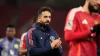 Manchester United manager Ruben Amorim (centre) knows his team have work to do (Martin Rickett/PA)