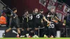 West Ham United’s Jarrod Bowen celebrates scoring the wining goal (Andrew Matthews/PA)