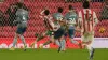 Tom Cannon scores his late winner for Stoke against Sunderland (Martin Rickett/PA)