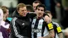 Newcastle manager Eddie Howe, left, hailed the performance of Sandro Tonali (Owen Humprheys/PA)