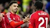 Morgan Gibbs-White celebrates scoring Forest’s second goal (Peter Byrne/PA)