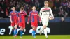 Rasmus Hojlund, right, struck twice for Manchester United to earn them a comeback victory (Petr David Josek/AP)