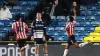 Sheffield United’s Rhian Brewster (right) celebrates scoring (PA)