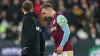 West Ham forward Jarrod Bowen was forced off during the second half against Liverpool (James Manning/PA)