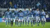 Coventry players react during the penalty shoot-out (Nigel French/PA)