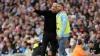 Pep Guardiola (left) will not stand in Kyle Walker’s way should he decide to leave Manchester City (Martin Rickett/PA)